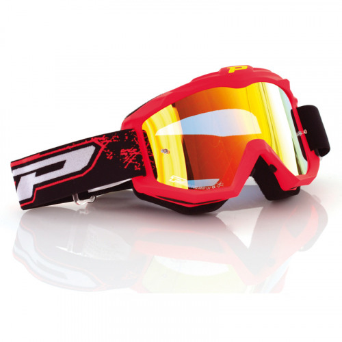 PROGRIP Маска / очки кроссовые RACE LINE 3204 + MULT. LENS-FLUO (потёртости на линзе)