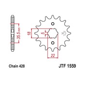 JT Звезда цепного привода JTF1559.14