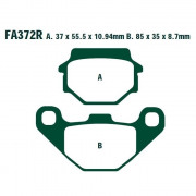 EBC Тормозные колодки синтетические для квадроциклов