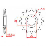 MTX Звезда цепного привода аналог JTF579.17RB