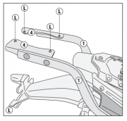 GIVI Крепление кофра VOGE TROF.300AC SCRAMBLER '22
