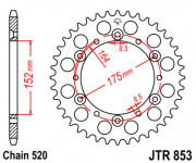 JT Звезда цепного привода JTR853.40