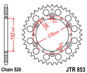 JT Звезда цепного привода JTR853.40