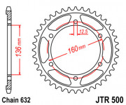 JT Звезда цепного привода JTR500.40