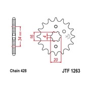 JT Звезда цепного привода JTF1263.11