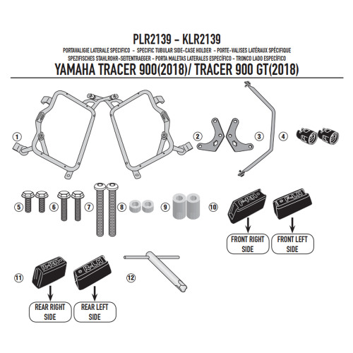 GIVI Крепеж боковых кофров Yamaha Tracer 900/Tracer 900 GT (18)