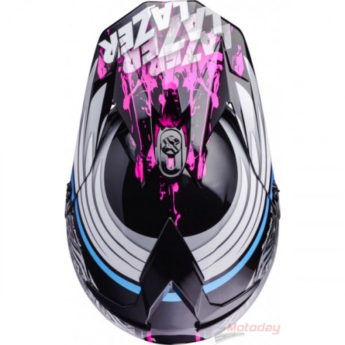 LAZER Мотошлем MX8 Flash Pure Glass