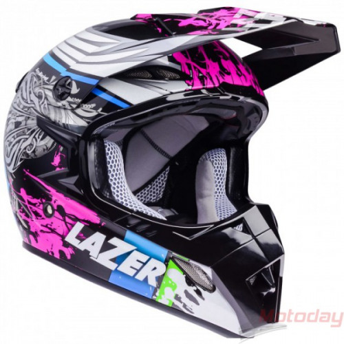 LAZER Мотошлем MX8 Flash Pure Glass