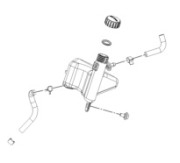 KTM бачок расширительный RC125-390