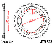 JT Звезда цепного привода JTR503.45