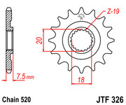JT Звезда цепного привода JTF326.13