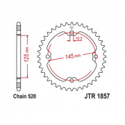 JT Звезда цепного привода JTR1857.45