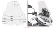 GIVI Стекло ветровое Kawasaki Versys 650 (2017 - )
