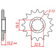 MTX Звезда цепного привода аналог JTF432.14SC