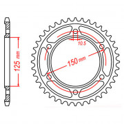 MTX Звезда цепного привода аналог JTR899.42