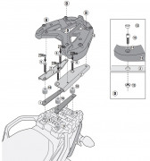 GIVI Крепеж центрального кофра Suzuki DL 650 V-Strom (17-18)