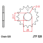 JT Звезда цепного привода JTF520.16