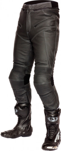 LOOKWELL Мотобрюки кожаные WAVE