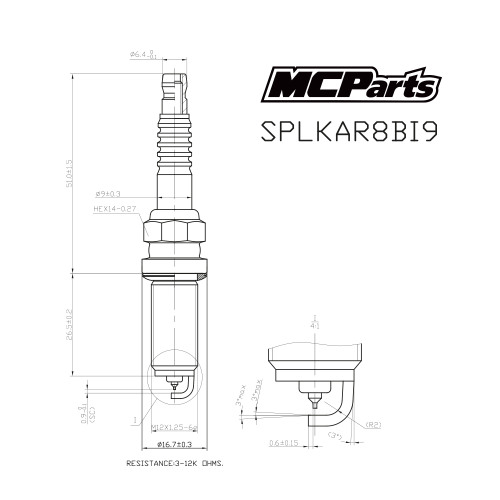MCP Свеча зажигания аналог LKAR8BI9