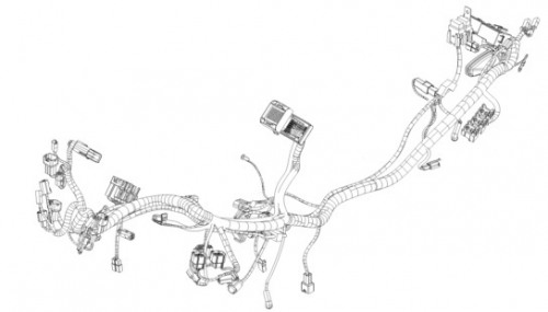KTM Жгут проводки 200 DUKE -13 (б/у, есть следы установки)