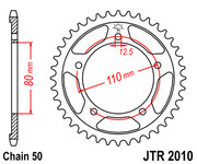 JT Звезда цепного привода JTR2010.43