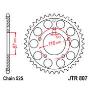 JT Звезда цепного привода JTR807.48