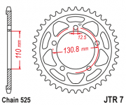 JT Звезда цепного привода JTR7.46ZBK