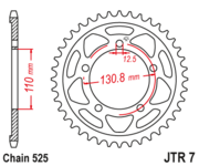 JT Звезда цепного привода JTR7.46ZBK