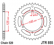 JT Звезда цепного привода JTR855.48