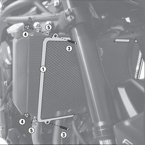 GIVI Защита радиатора Kawasaki Z 900 (17-18)
