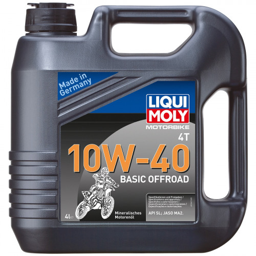 LIQUI  MOLY Мин.мот.масло д/4-т.мотоц.Motorbike 4TBasicOffroa10w-40 (4л)