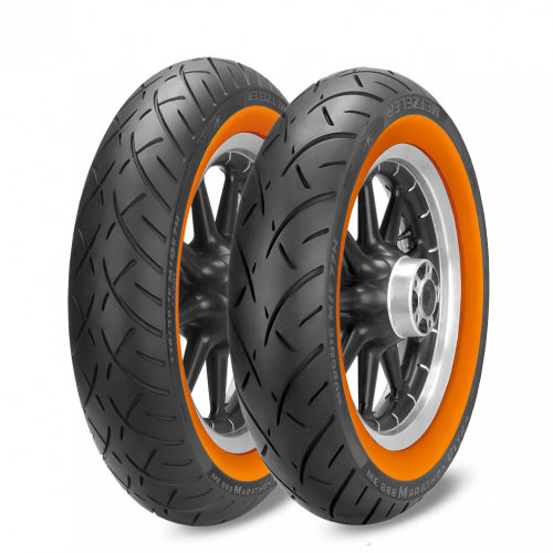 METZELER 150/80 B 16 M/C 77H TL Reinf ORANGEWALL ME 888 MARATHON ULTRA R