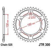 JT Звезда цепного привода JTR300.49