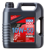 LIQUI  MOLY Синт. мот.масло д/4-т.мотоц. Motorbike 4T Synth Street Race 10W-50 SN Plus MA2 (4л)