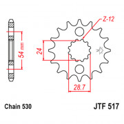 JT Звезда цепного привода JTF517.17