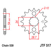JT Звезда цепного привода JTF517.17