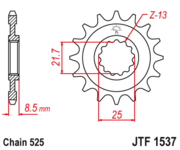 JT Звезда цепного привода JTF1537.15
