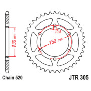 JT Звезда цепного привода JTR305.46