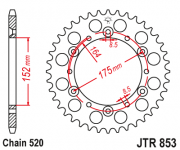 JT Звезда цепного привода JTR853.41