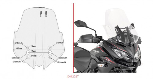 GIVI Стекло ветровое Kawasaki Versys 1000 (17-18)