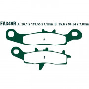 EBC Тормозные колодки синтетические для квадроциклов