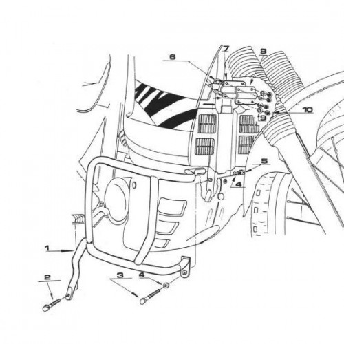 GIVI Дуги безопасности Honda XL 600 V Transalp (89-99)