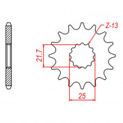 MTX Звезда цепного привода аналог JTF520.15RB